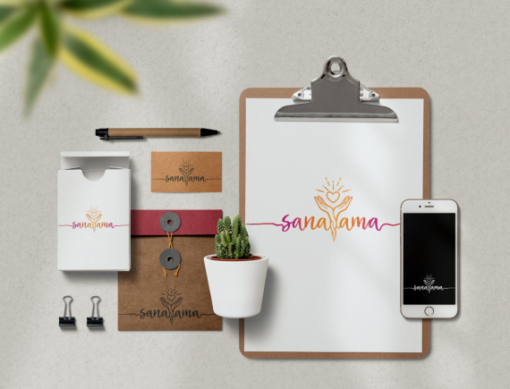 graphisme identite visuelle therapeute medecine alternative logo carte de visite